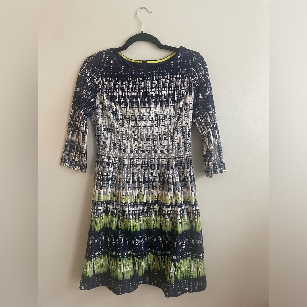 Vince Camuto fit & flare dress with 3/4 sleeves and pockets